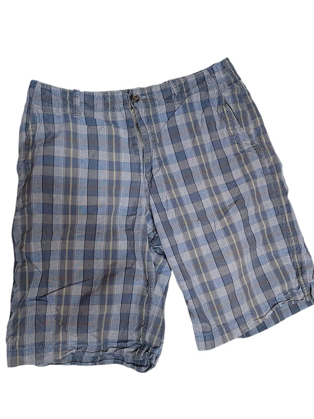 Old Navy Men’s Blue Plaid Shorts, size 33